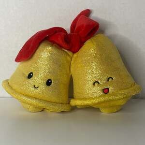 Gigglescape Christmas Bells with Red Bow 6-Inch Plush Toy